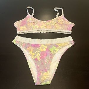 Bralette and panty set